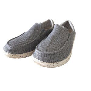 Hey Dudes Thad Sox Sharkskin Size 9 Men's EU 42 EUC Gray Loafer